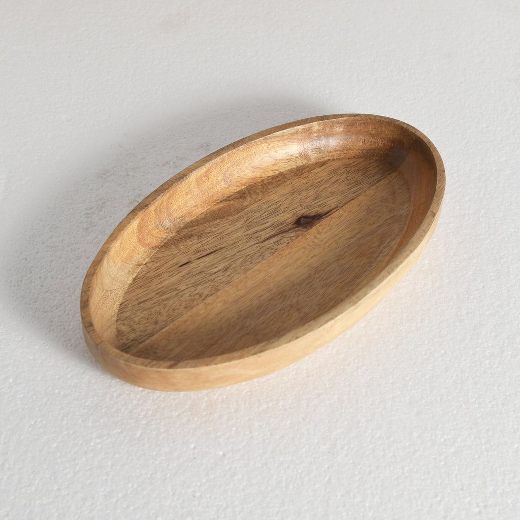 Wooden oval platter